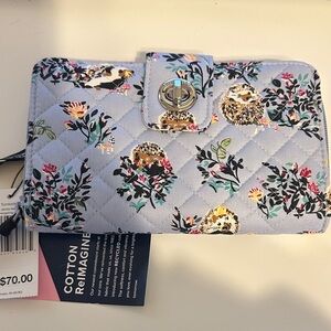 NWT Vera Bradley Turnlock Wallet in Hedgehog Wild